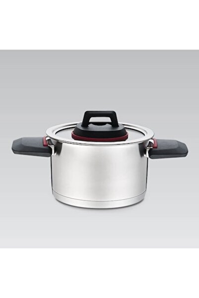 Maestro Тенджера с капак, Maestro, 2.3 л, Черен/Сребрист