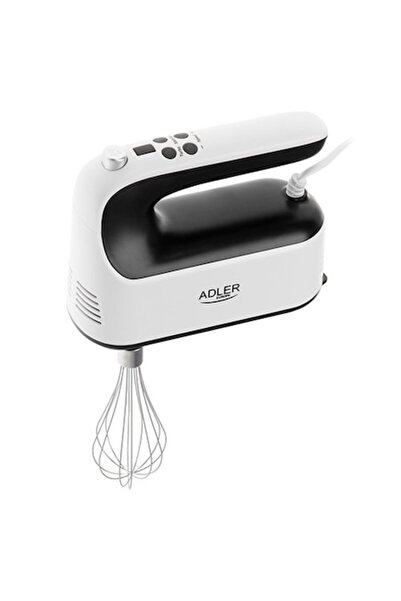 adler Mixer cu LCD, 9 viteze, 3 tipuri de accesorii, 400W, 19cm