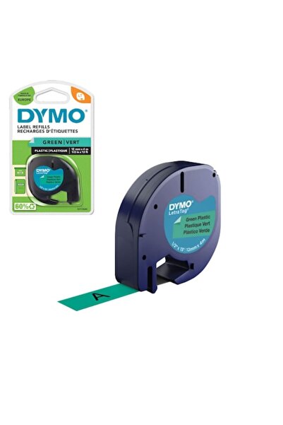 Dymo Etichete din plastic LetraTag, 12mmx4m, verzi