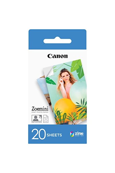 Canon Hârtie foto ZINK pentru Zoemini, 5x7,6 cm, 20 de coli