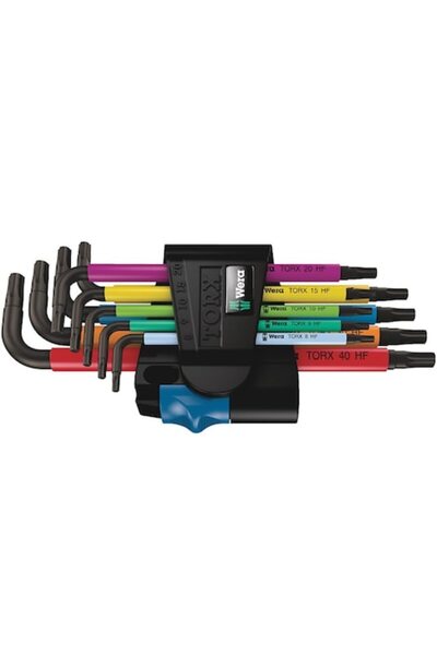 wera Set de chei Allen Torx, TX8-TX40, 9 bucăți, multicolore HF 967/9