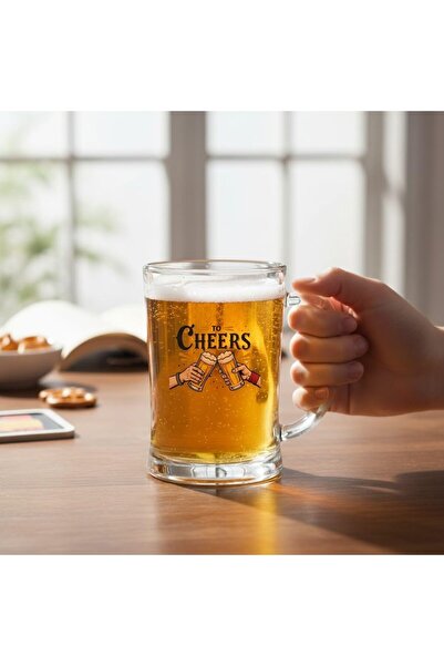 Nacario NrcrioShop ODİ HOME كوب زجاجي كبير الحجم ملون B مطبوع كوب زجاجي للبير...