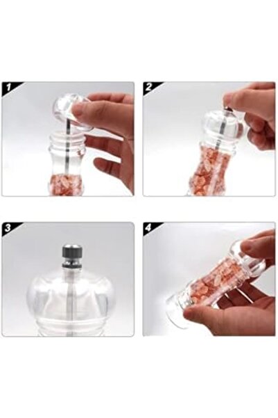 Nacario Nrcrioshop Kt Home Mill Pepper Salt Mill Lux Acrylic Salt and Pepper ...