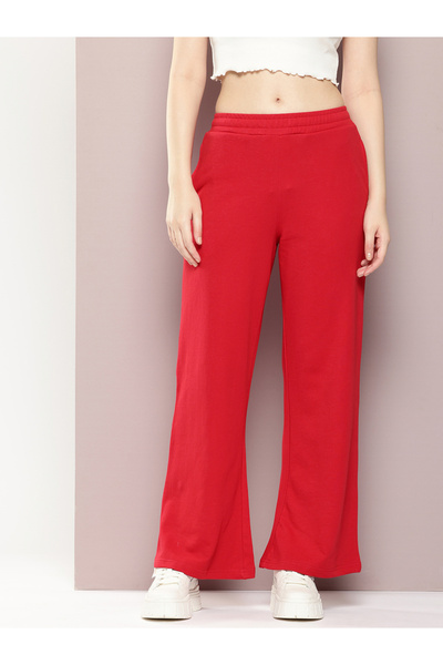Dillinger By Styli Women Red Extra Baggy Korean Pant