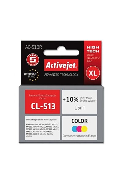 ActiveJet AC-513R Canon CL-513 Premium 15ml цветен