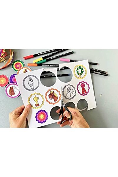 Nacario Nrcrioshop Edding 1200 Fine Tip Felt Pens - Set of 20 Bright Colors -...