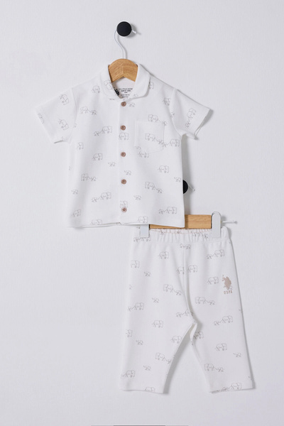 U.S. Polo Assn. U.S Polo Assn Boys' Pajama Set - White