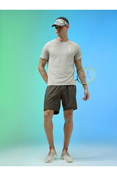 Technosport By Styli Men Solid Relaxed Fit Sports Shorts with TECHNOLITE