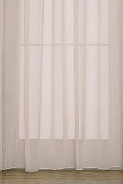 Nacario قماش مطوي من NrcrioShop باللون البيج كتان عالي الجودة TÜ ستارة تول 50...