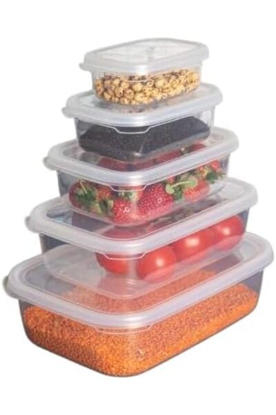 Nacario Nrcrioshop Nare Rectangular Leak-Proof Storage Containers Transparent...