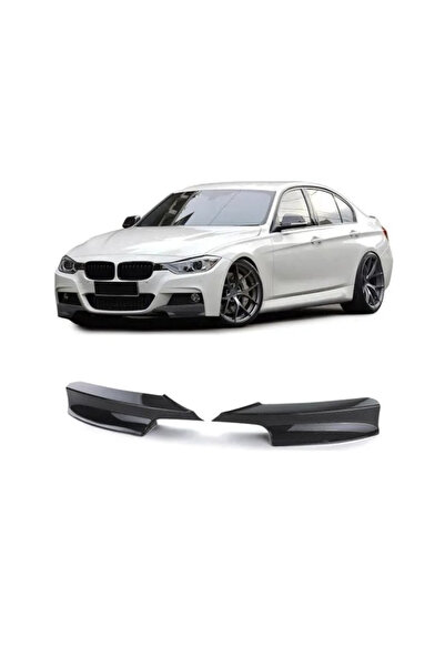 TMZ Garage BMW F30 M PAKET ÖN TAMPON FLAP SETİ 2 PARÇA | PIANO BLACK | SPOILE...