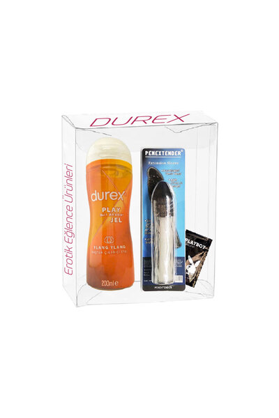 Durex YlangYlang 200ml+S.e.x.Shop Ürünleri,Tırtıklı Noktalı Uzatmalı PenisKıl...