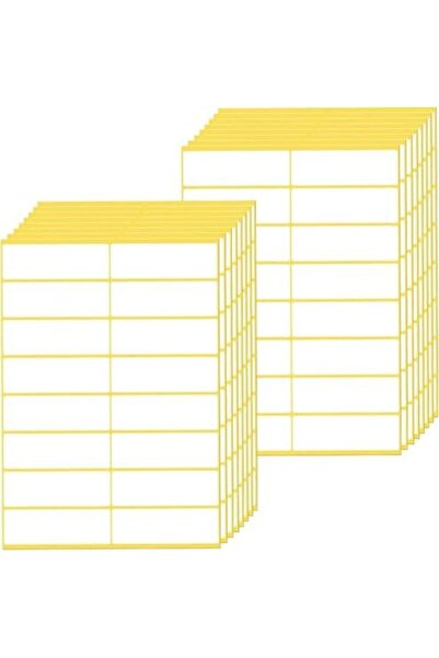 Nacario Nrcrioshop Name Tag Stickers, 16 Sheets/30 Stickers Set White Labels ...