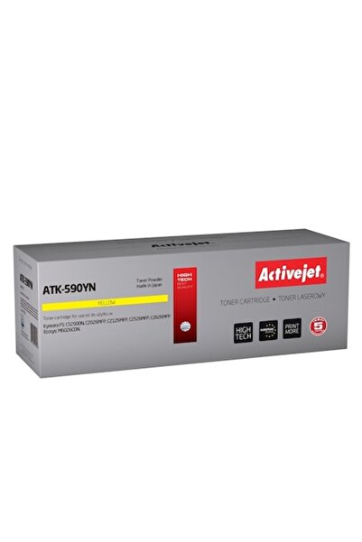 ActiveJet Toner Printer, ATK-590YN, For Kyocera TK-590, Yellow