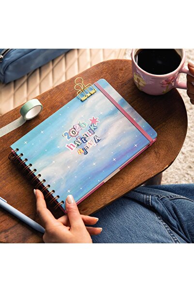 Nacario NrcrioShop 2026 مفكرة أسبوعية عمودية - مفكرة أسبوعية بغلاف صلب حلزوني...