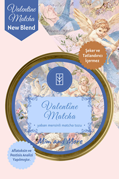 Mim and More Valentine Matcha – Yaban Mersini Aromalı Matcha 2026 Limited Edi...