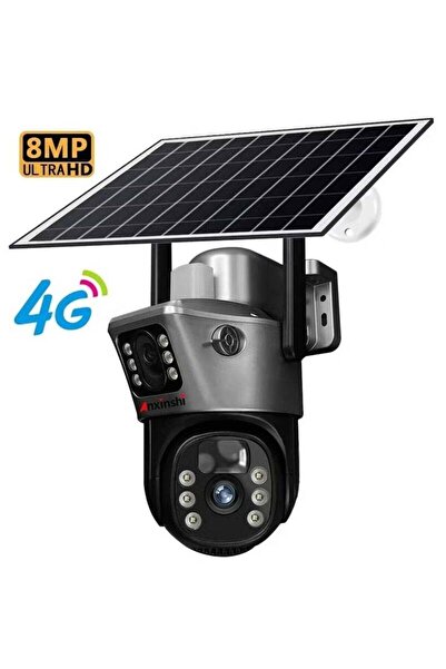 Generic Solar Camera 4G Sim PTZ Cameras Outdoor Dual Lens IP Camara