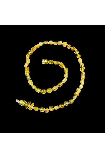 nefjewelrydesign 36cm 5.89gram Damla Kehribar Çocuk Kolye