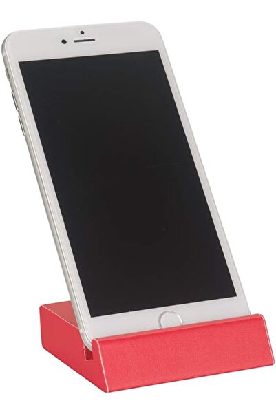 Yıldızan Youmesho 2K Mobile Phone Stand, Leather Covered, Red 1153682
