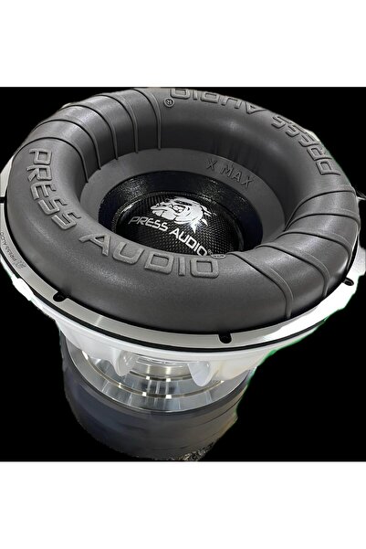 PRESS AUDİO 38 CM SPL SUBWOOFER XMAX 9000 RMS YASSI ALÜMİNYUM BLACK VOİCE COİL
