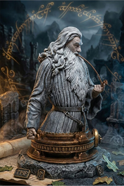 Dreamatorium Craft Yüzüklerin Efendisi - LOTR Gandalf Koleksiyonluk Reçine Büst