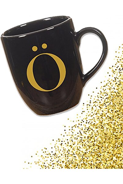 Nacario Nrcrioshop Hkso2101 Black Mug with Letter Ö 1201248