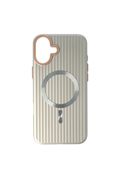 SEP Husa PC Metallic Lines Magsafe Apple iPhone 16 Plus Crem