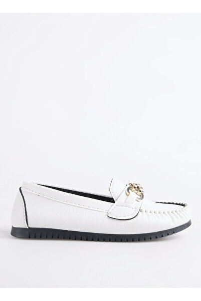 F By Fabrika Beyaz Kadın Loafer INEL