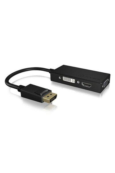 RaidSonic HDMI/DVI-D/VGA Adapter, Icy Box, Black
