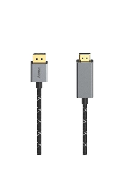Hama Cablu DisplayPort la HDMI, Ultra-HD 4K la 60 Hz, aluminiu, 1,50 m