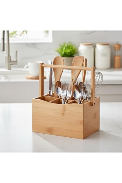 Nacario Nrcrioshop Bamboo Multi-Purpose Organizer with Carrying Handle - 6 Co...