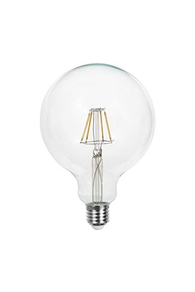 V-TAC Bec LED cu filament E27 G125 6W 3000K