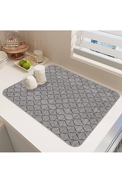 Yıldızan Esnshop Washable Dish Drying Mat Drying Cloth Drying Cover Counterto...