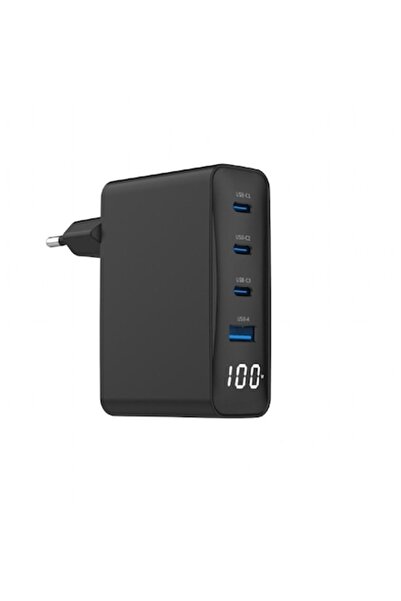 Gembird Încărcător de perete TA-UC-PDQC100LCD-01-BK, 100W, Negru