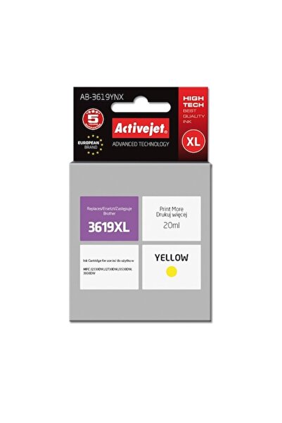 ActiveJet Ink Cartridge for Brother LC3619Y, Yellow