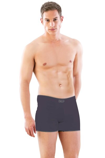 Difolia Anthracite Mi Emay 2108 Seamless Long Men's Boxers