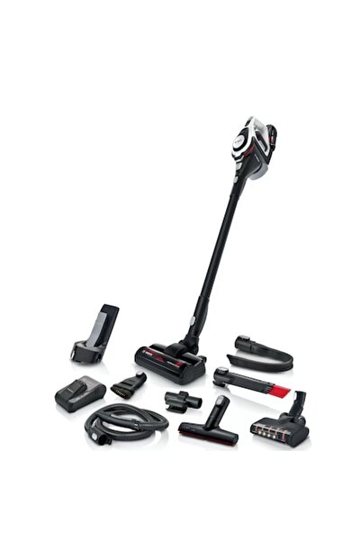 Bosch Series 8 BSS825ALL Bagless Vacuum Cleaner, Black/White