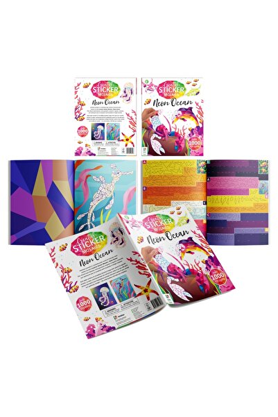 Hinkler Creative Sticker Mosaics Neon Ocean | 1000 Stickers | Stickers Art | ...