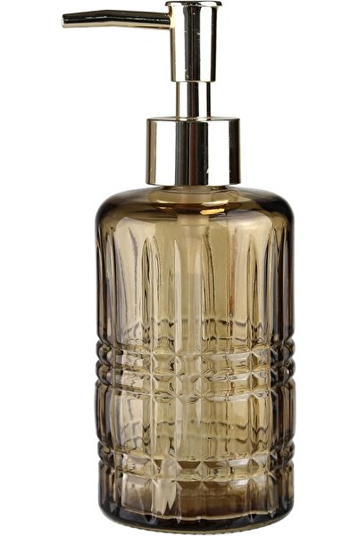 Nacario Nrcrioshop Glass Liquid Soap Dispenser,Yildiz Patterned Brown 300ml 6...