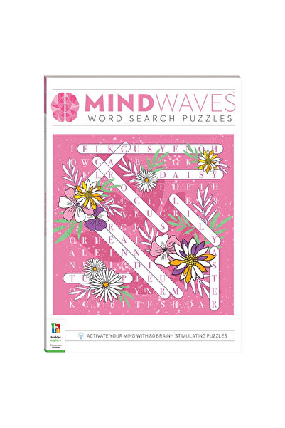 Hinkler Mindwaves Puzzle Book Word Search | 120 Page Book | 80 Puzzles | Fun and Engaging Brain Game