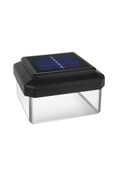 Green Blue Lampă solară pentru gard, LED, 10 x 10 x 6,3 cm, GB128, Negru-Tran...