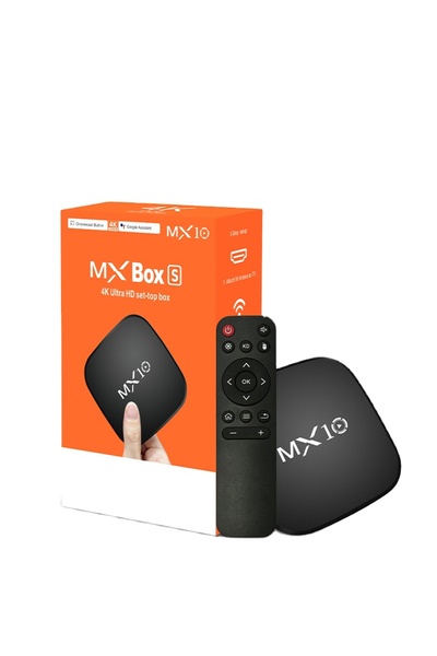 Qifit MX Box S MX10 Android TV Box 4K Ultra HD | Chromecast & Google Assistan...