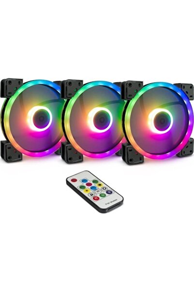 Inter-Tech Set de 3 ventilatoare RGB, Inter-Tech, Argus, 3x140 mm