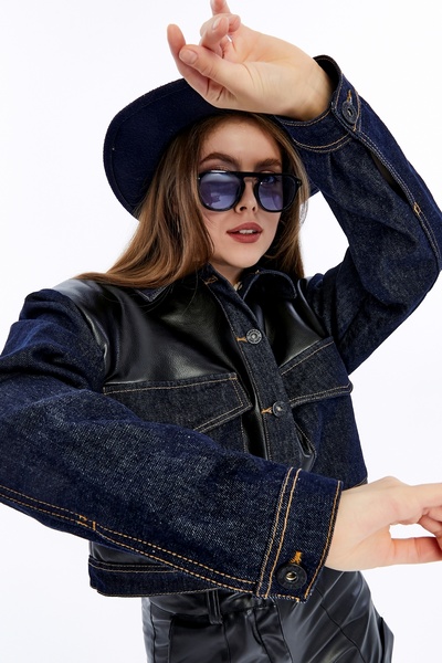 CHOS7N Women's Fur Leather Large Pocket Buttoned Warm Jacket Casual Coat