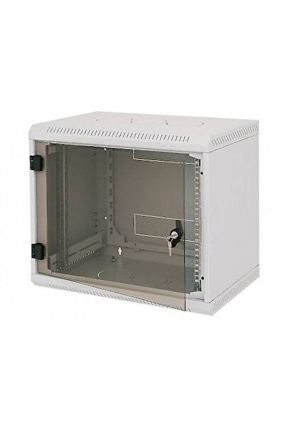 TRITON Rack de perete secțiune simplă 9U adâncime 600 mm ușă de sticlă