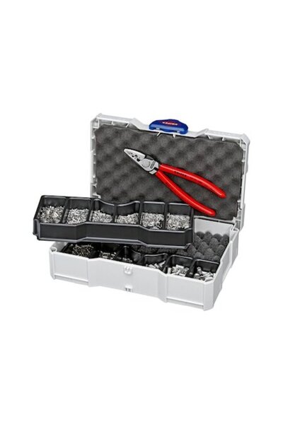 Knipex Set de sertizare cu 1400 de terminale și cutie de depozitare