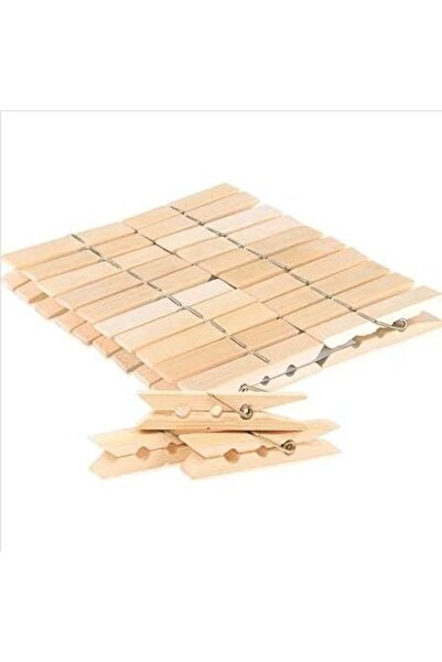 TOPALAKTİCARET Cleme de rufe din lemn de bambus, pachet de 60 de cleme de dim...