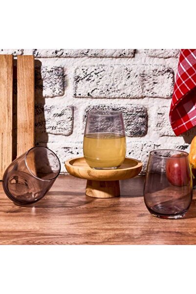 Alpina 3'lü Meşrubat ve Su Bardağı - Gri - 350 ml