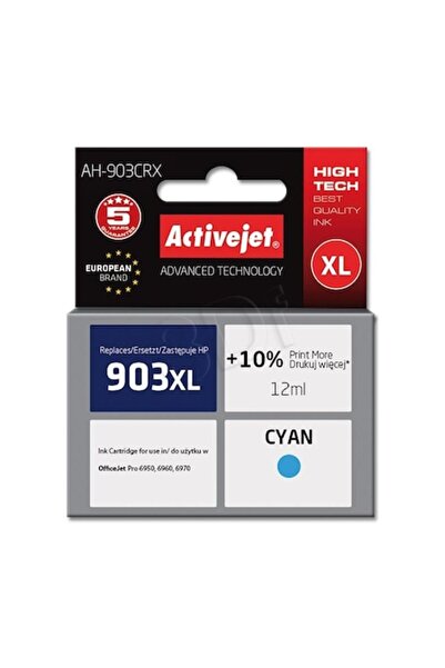 ActiveJet Ink Cartridge for HP 903XL T6M03AE, 12 ml, Blue