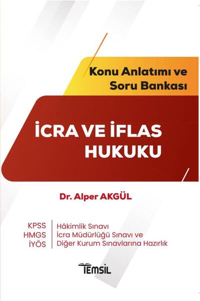 Temsil Kitap İcra ve İflas Hukuku Konu Anlatımı ve Soru Bankası (Alper Akgül )